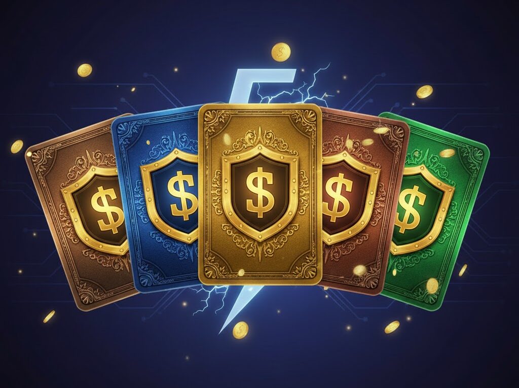 5 Pilihan Situs Slot Terbaik di Negara Asia dengan visualisasi kasino mewah dan koin emas.